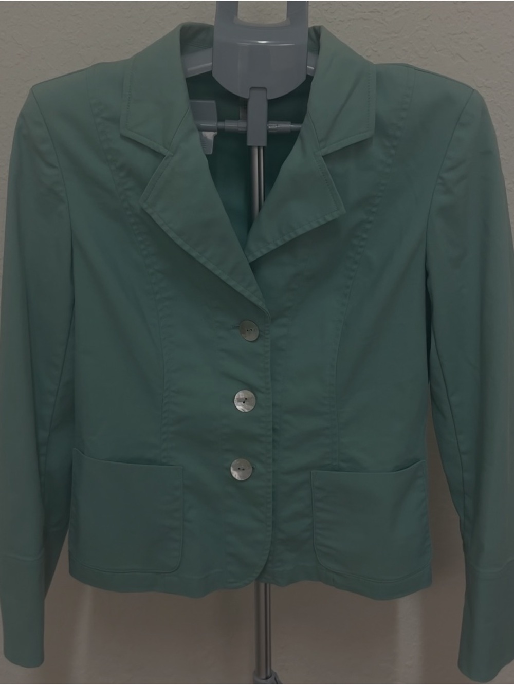 VTG André Oliver Mint Green Blazer Jacket Pastel Officecore size 8